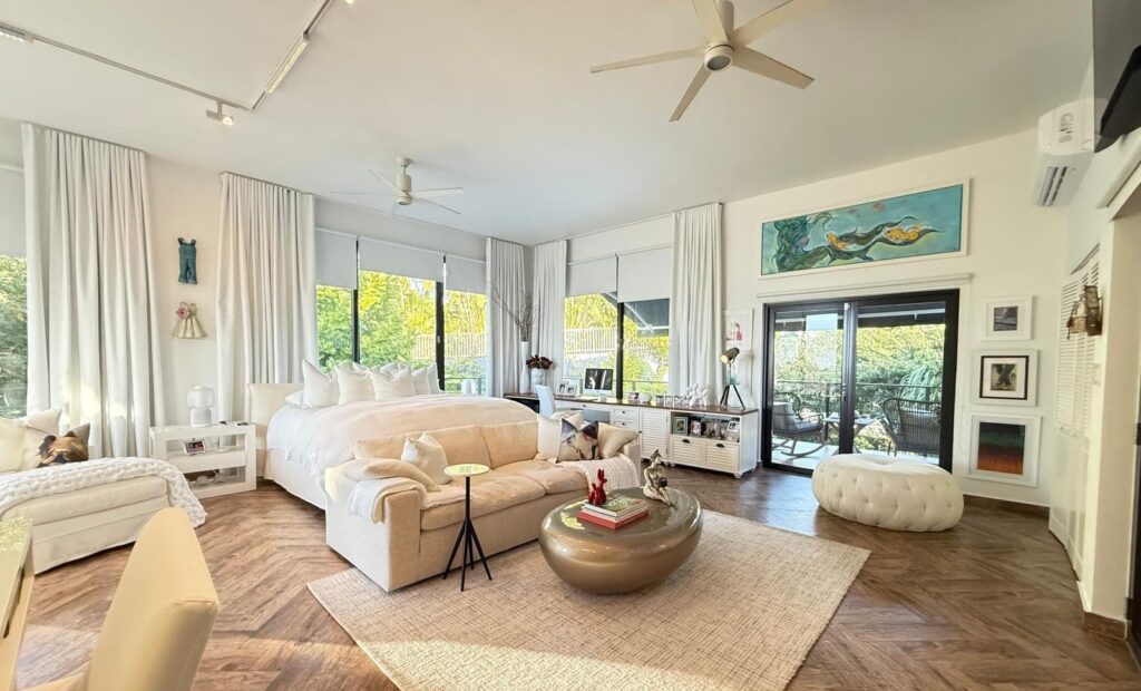 Master bedroom with ensuite in luxury San Juan home
